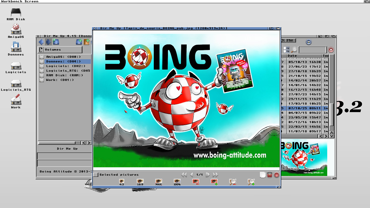 Dir Me Up 4.15 available on AmigaOS 3.2 RTG!